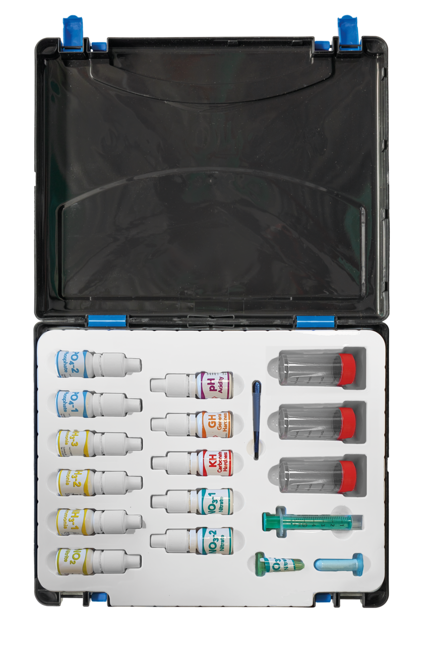 Colombo Test Lab Wasser Testkoffer 7 Wassertests, ph, gh, kh, Nh3, No2, No3, Po4