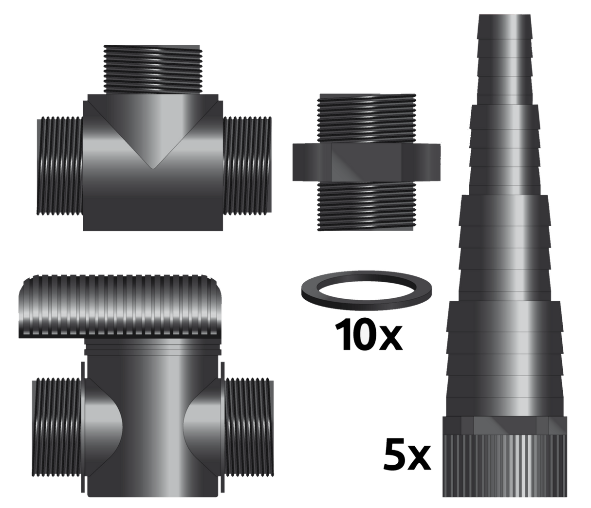 SuperFish Multi Schlauchanschluss Set 20/25/32/40 MM