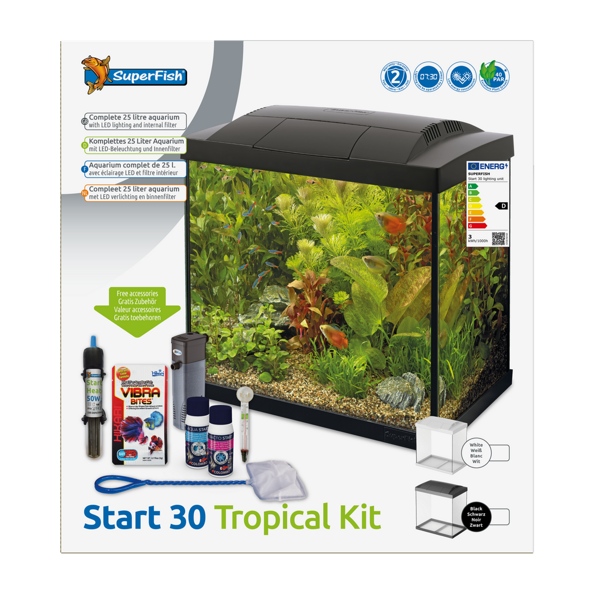 SuperFish Start Tropical Set 30 schwarz