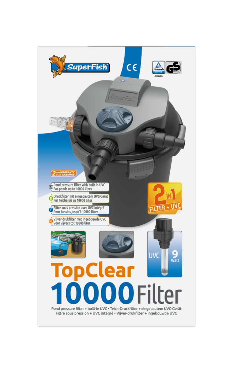 SuperFish TopClear Druckfilter mit UVC