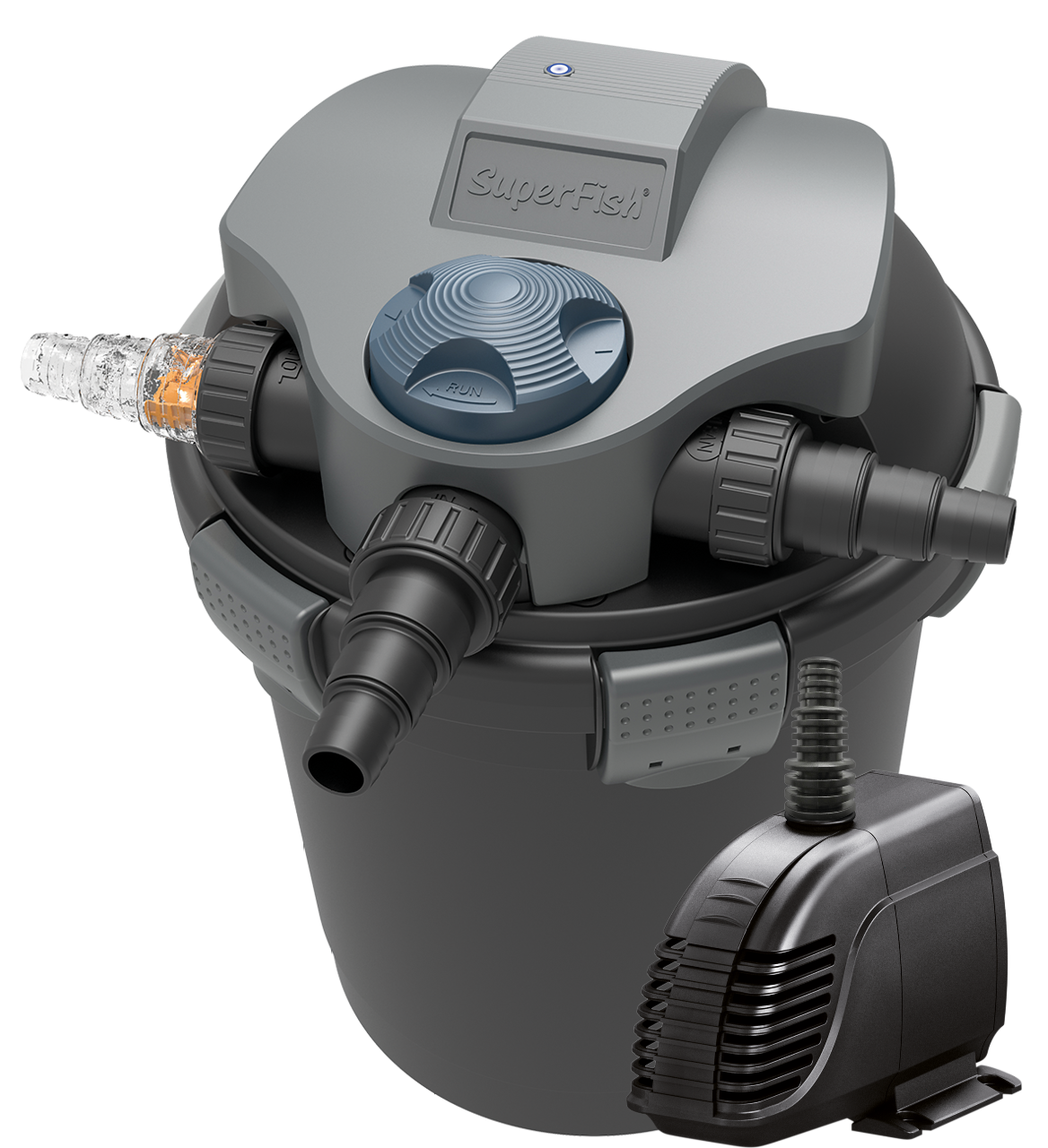 Superfish TopClear Set Druckfilter 18.000 inkl. UVC 18 Watt und Teichpumpe