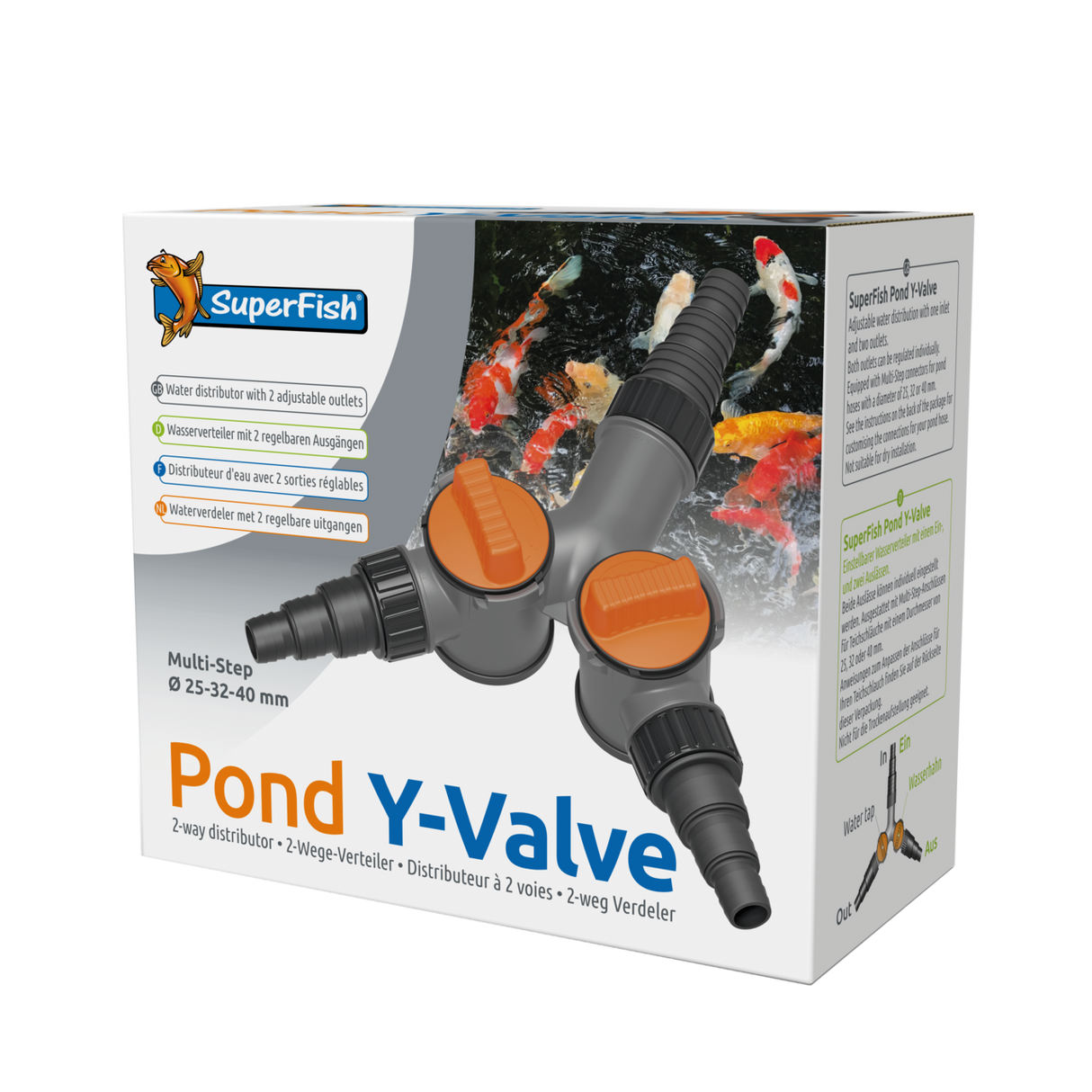 Super Fish Pond Y Valve 25-32-40 MM