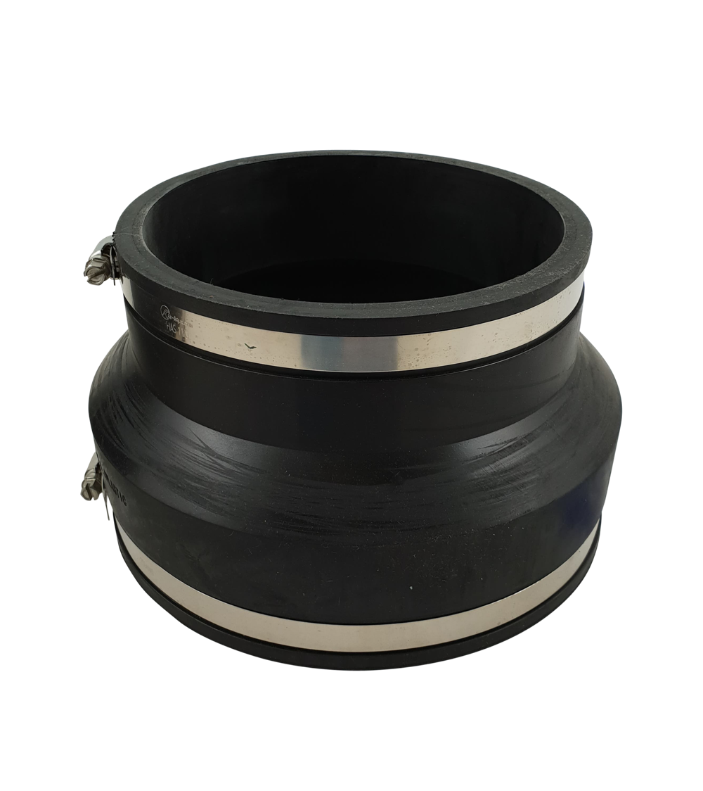 Flexible Reduziermuffe von 25x20mm bis 250x200mm, Gummimuffe, Rohrverbinder