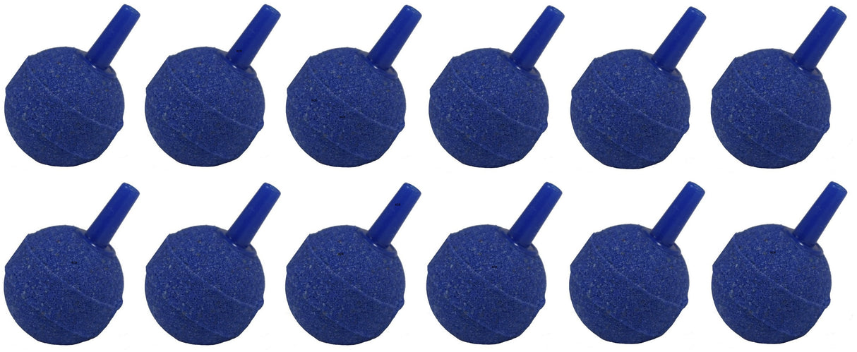 12 Stk. Belüftersteine blau Luftausströmer Kugel Ø 25 mm Luftstein
