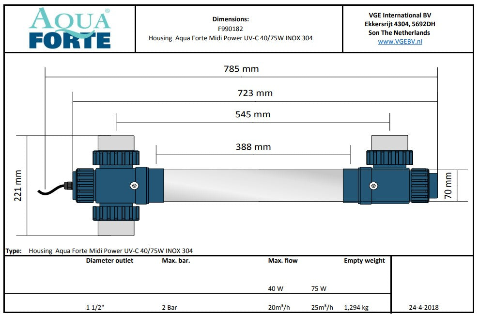AquaForte UVC Midi Power