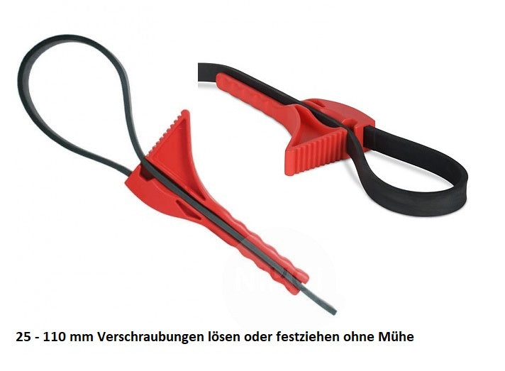 Kupplung Spannriemen 25-110 mm zum öffnen von Schraubverbindungen