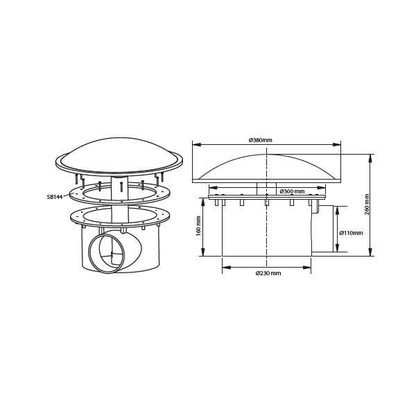 Bodenabläufe 50 & 110 mm mit Kammer