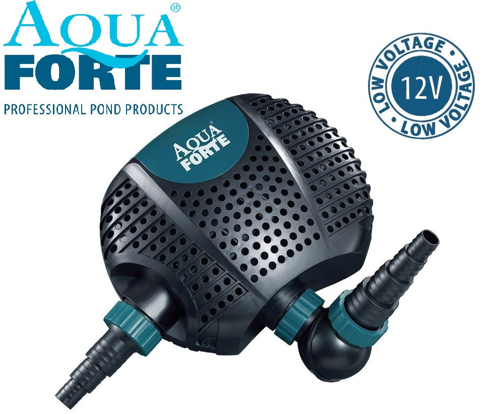 Teichpumpe AquaForte O-Plus-LV 12 Volt, Schwimmteich Pumpe Koi Teich
