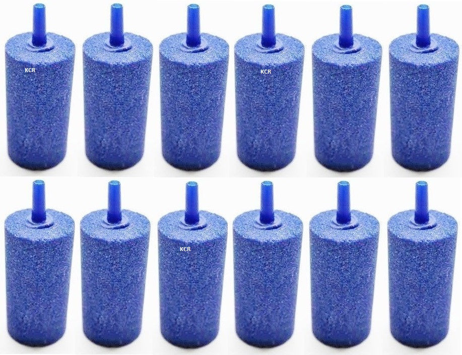 12 Stk. Belüfterstein blau Luftausströmer Zylinder Ø 2,5cm L 5cm Luftstein