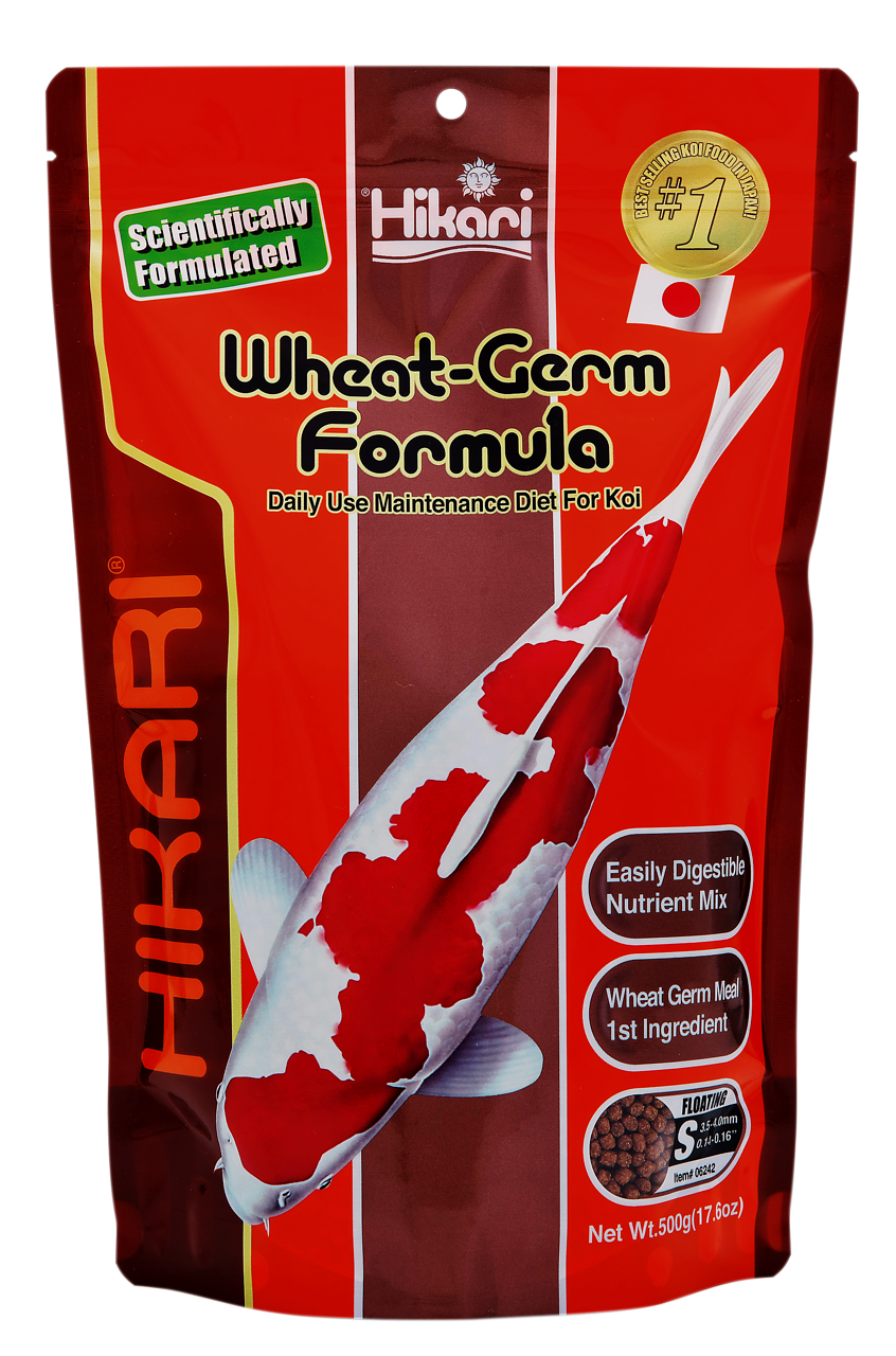 HIKARI Wheat Germ Koifutter 500g alle Größen Ganzjahres Fischfutter Winter