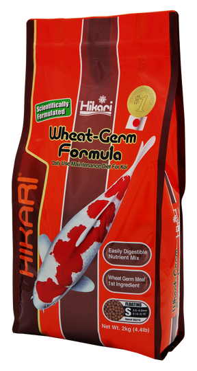 HIKARI Wheat Germ Koifutter 2kg alle Größen Ganzjahres Fischfutter Winter