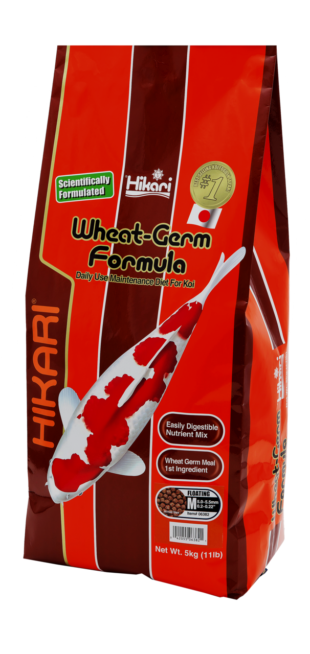 HIKARI Wheat Germ Koifutter 5kg alle Größen Ganzjahres Fischfutter Winter