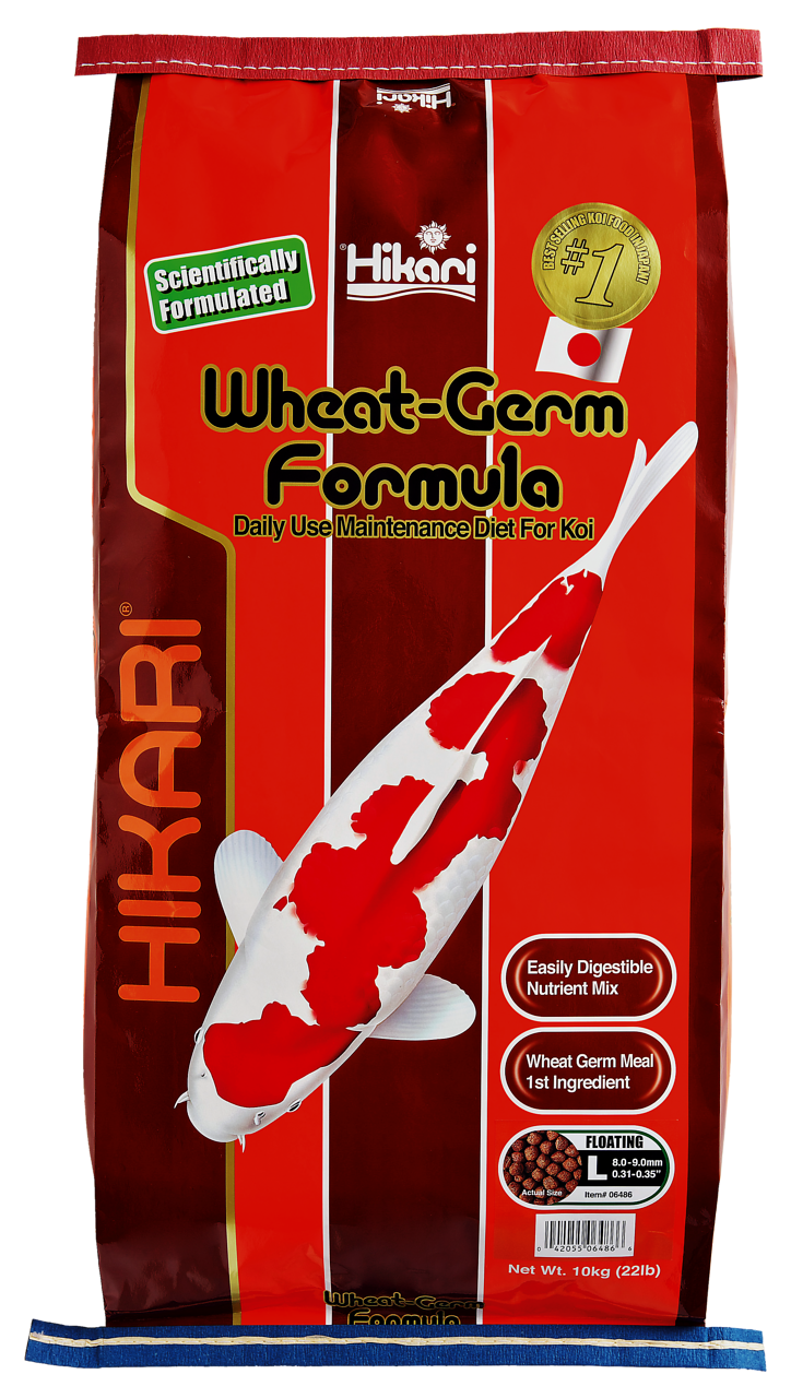 HIKARI Wheat Germ Koifutter 10kg alle Größen Ganzjahres Fischfutter Winter