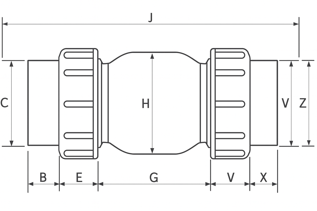 Air Aqua Rückschlagventil transparent