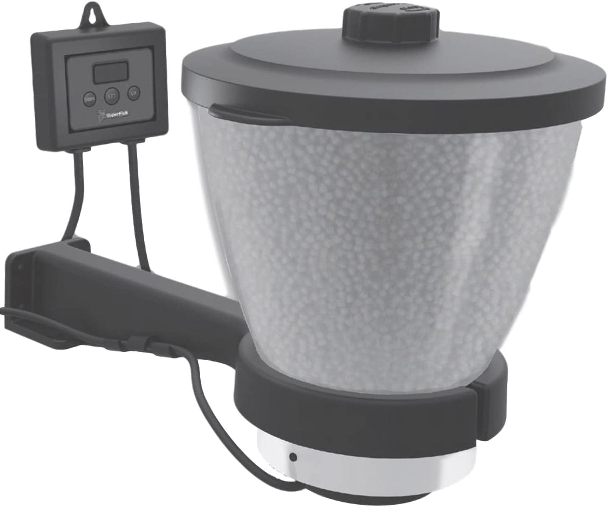 Futterautomat Koi Pro Fish Feeder, Teich Fischfutterautomat, Koi, Koiteich, Fisch, Koifutter (7 Liter)