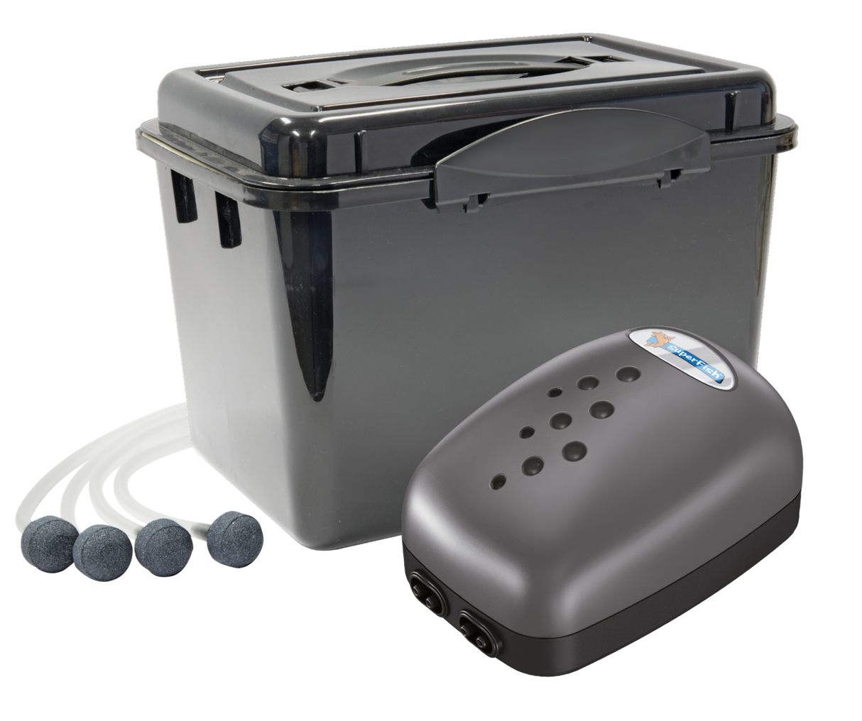 SuperFish Air Box 1,2 oder 4 Teich Belüftungssets
