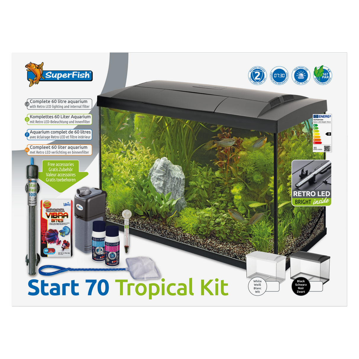 SuperFish Start Tropical Set 70 schwarz