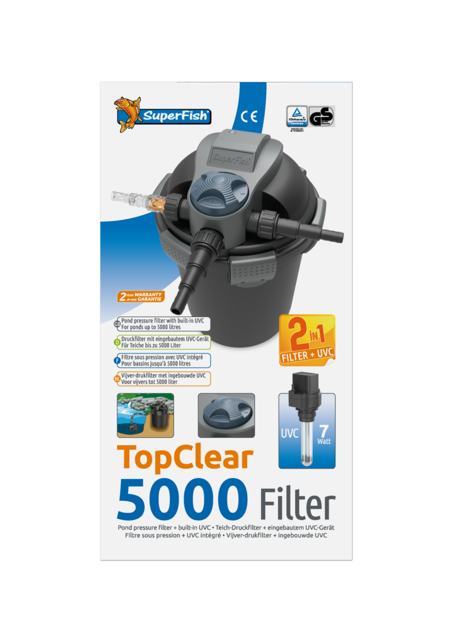 SuperFish TopClear Druckfilter mit UVC
