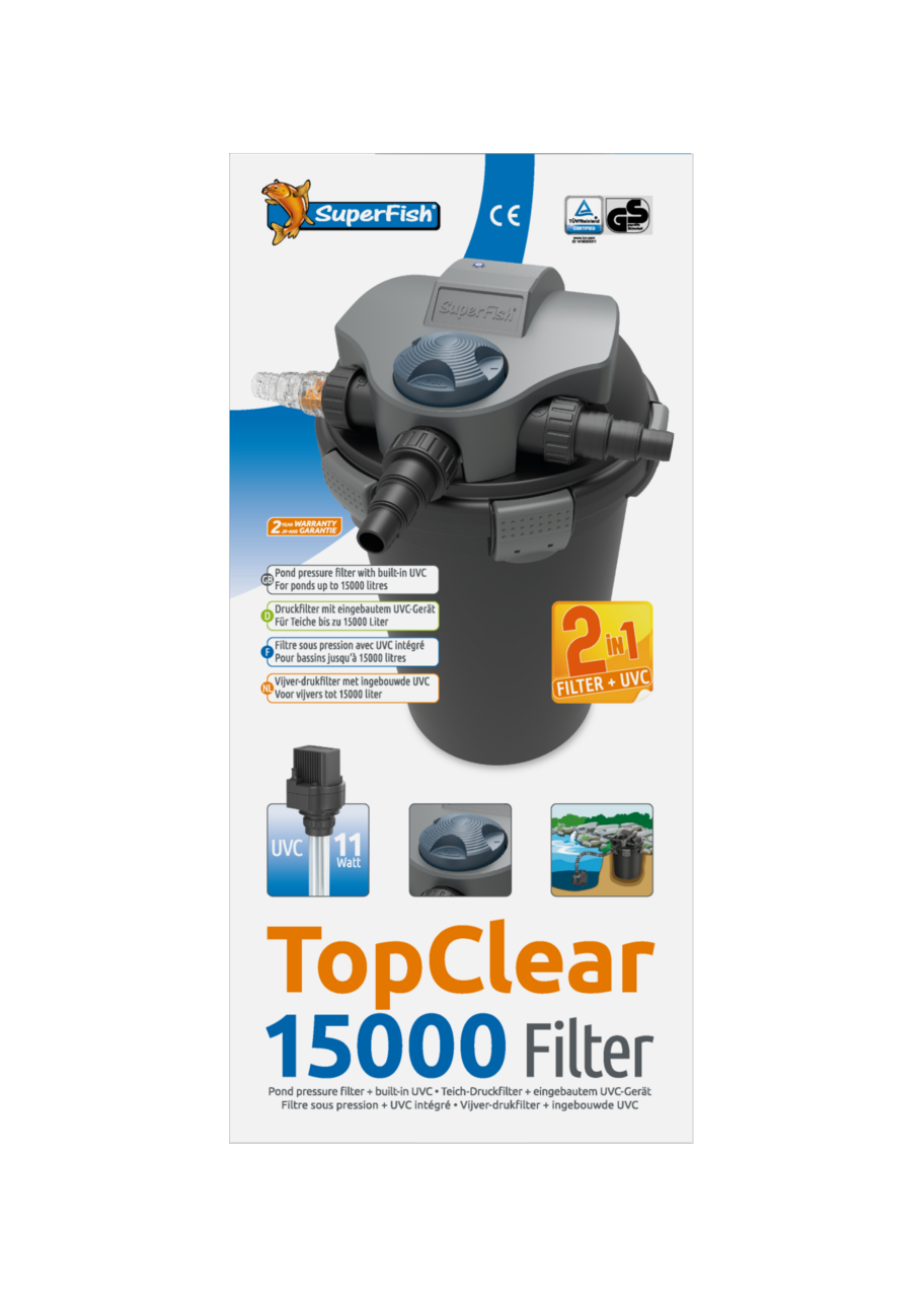 SuperFish TopClear Druckfilter mit UVC