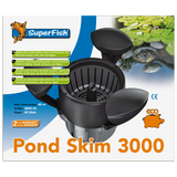 Superfish Pond Skimm 3000 Teichskimmer mit Pumpe, schwimmender Oberflächen-Skimmer