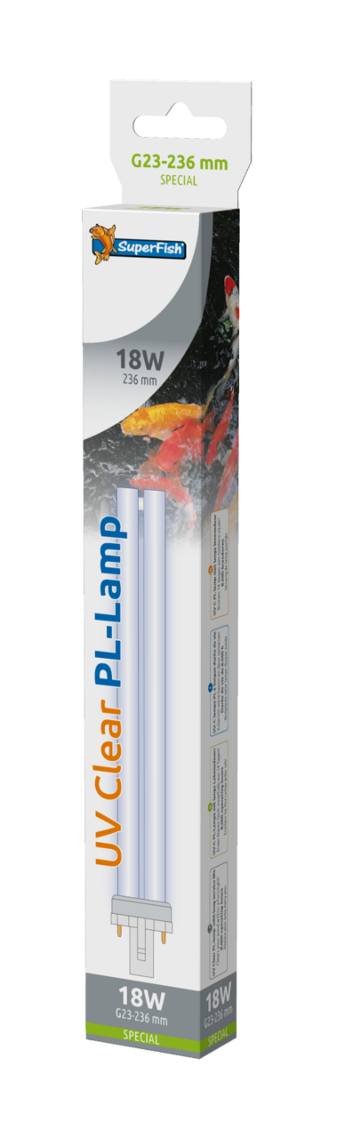 SuperFish UV PL Ersatzlampe G23 236 mm – für Pond Clear 15000 & Top Clear 18000 UVC