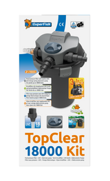 Superfish TopClear Set Druckfilter 18.000 inkl. UVC 18 Watt und Teichpumpe
