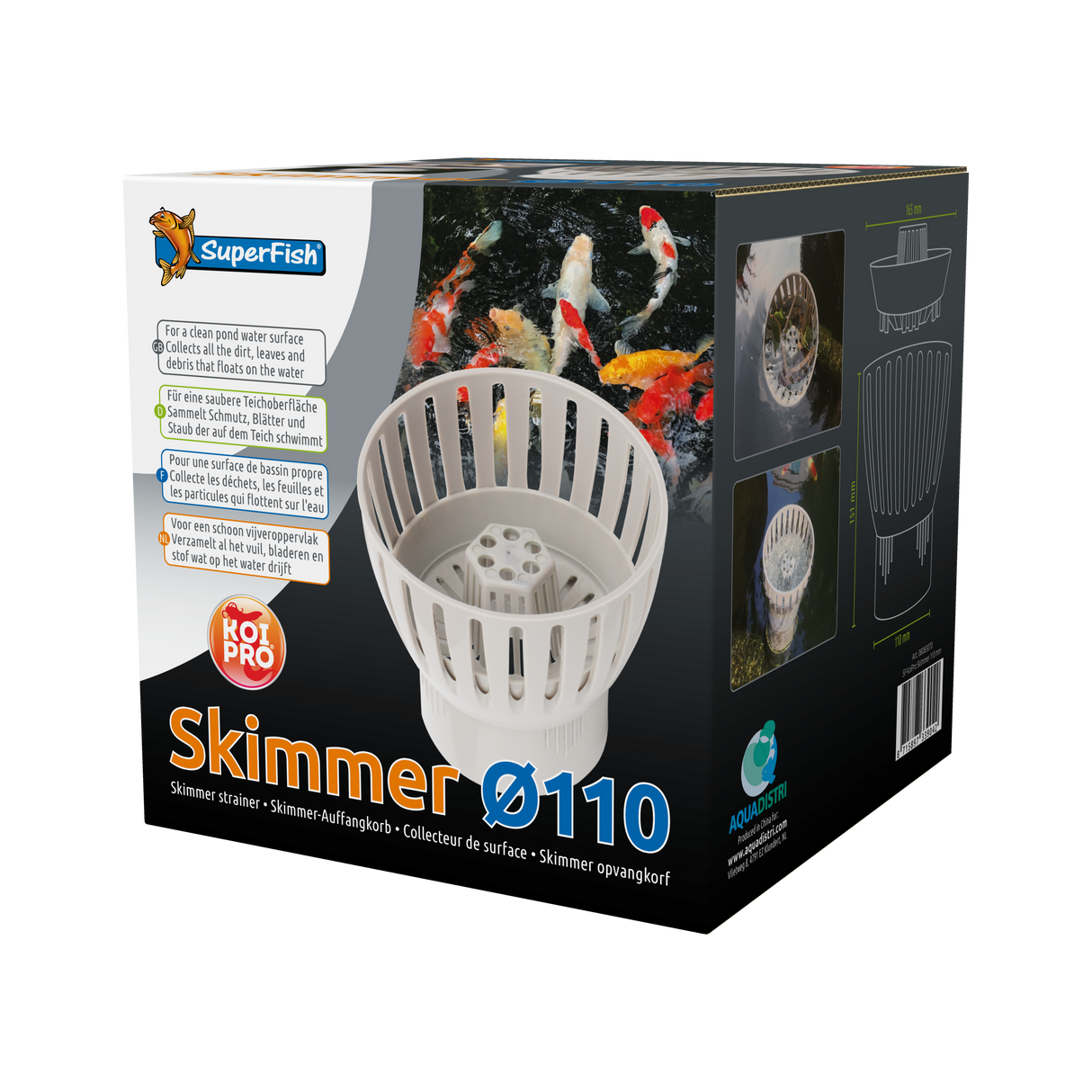 Super Fish / Koi Pro Skimmer Ø 110mm