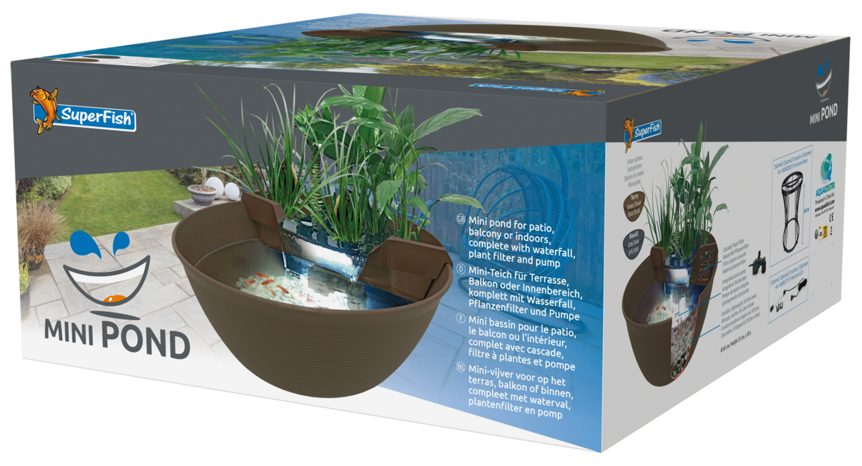 SuperFish Mini Pond Terrassenteich Mini Teich
