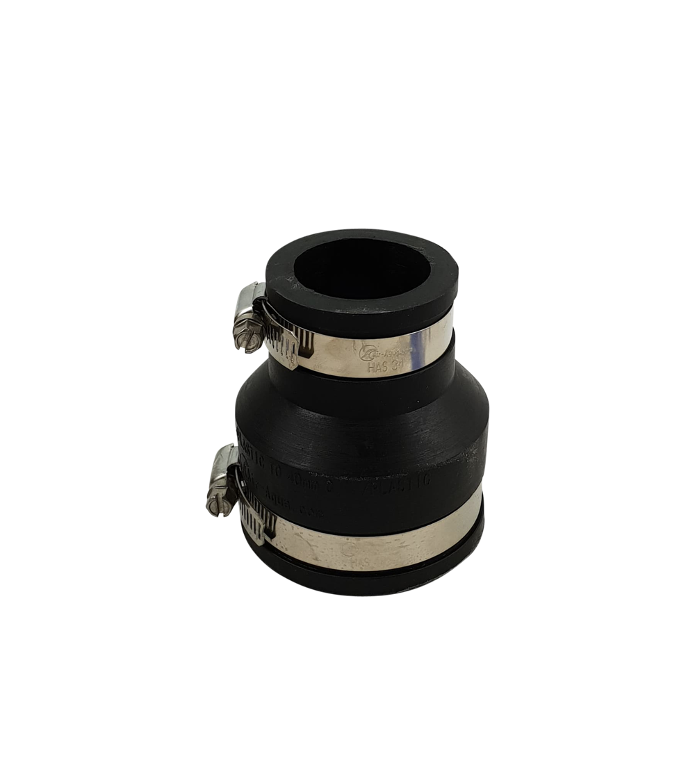 Flexible Reduziermuffe von 25x20mm bis 250x200mm, Gummimuffe, Rohrverbinder