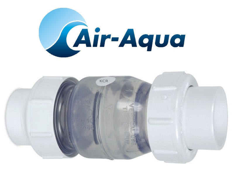 Air Aqua transparentes Rückschlagventil Ø90mm