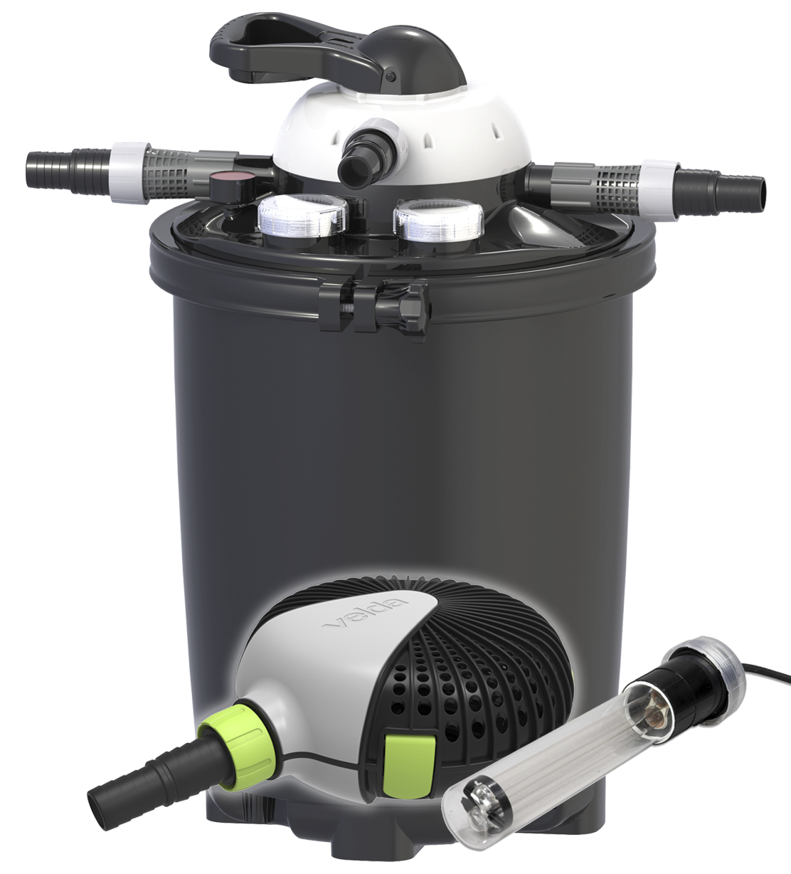 Velda Clear Control Druckfilter Set mit Pumpe und UVC