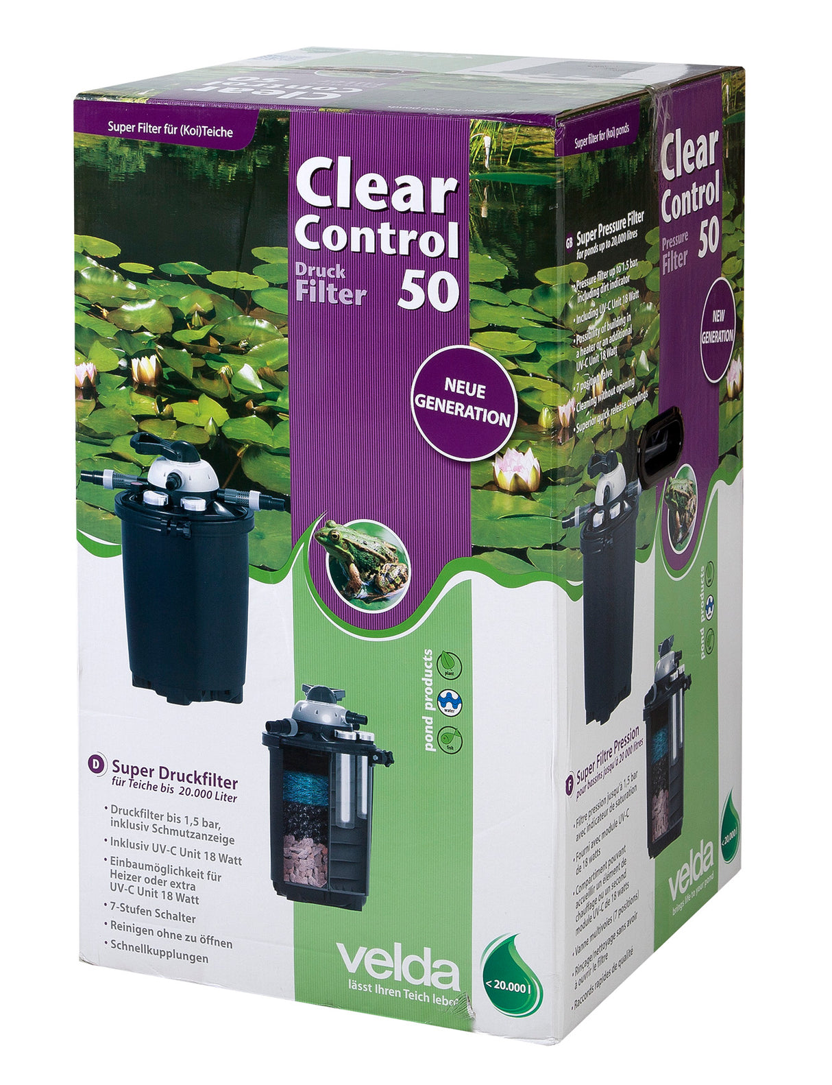 Velda Clear Control Druckfilter mit UVC