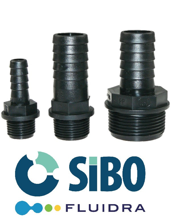 Schlauchtülle mit Aussengewinde 1"25mm bis 2" 50mm