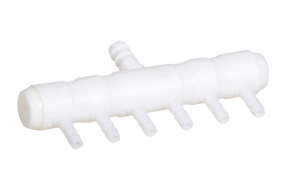 Luftverteiler Kunststoff mit 4mm Ausgängen