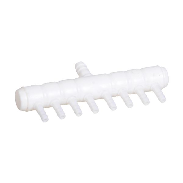 Luftverteiler Kunststoff mit 4mm Ausgängen