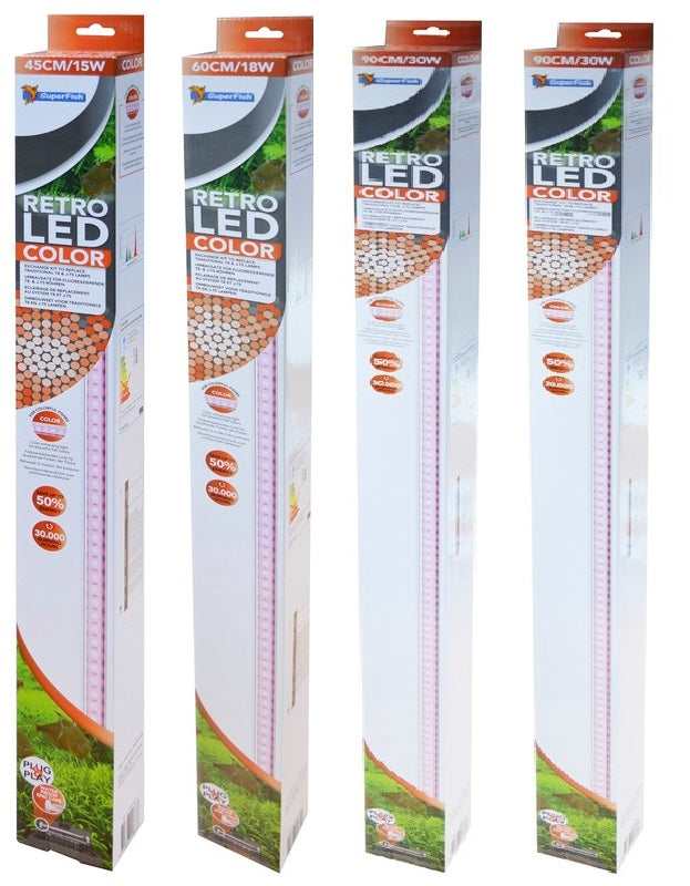 SuperFish Aquarium LED-Beleuchtung Retro Color