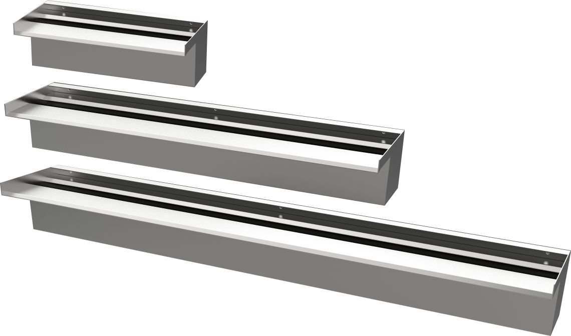 AquaForte Edeslstahl-Wasserfall in 30cm,60cm und 90cm