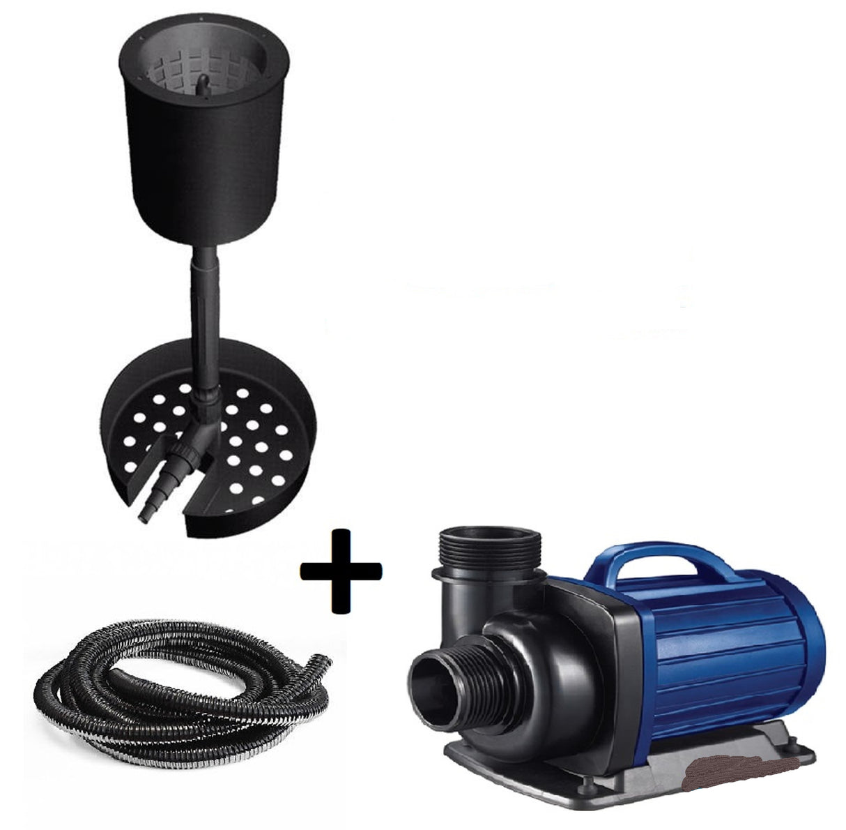 Aquaforte Skimmer Set, Standkimmer, Pumpe und Schlauch