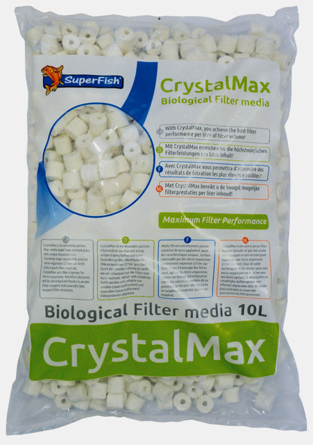 10 Liter Superfish Crystalmax Filtermaterial  inkl. Filtermedienbeutel für Teich und Aquarium Filter