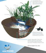 SuperFish Mini Pond Terrassenteich Mini Teich