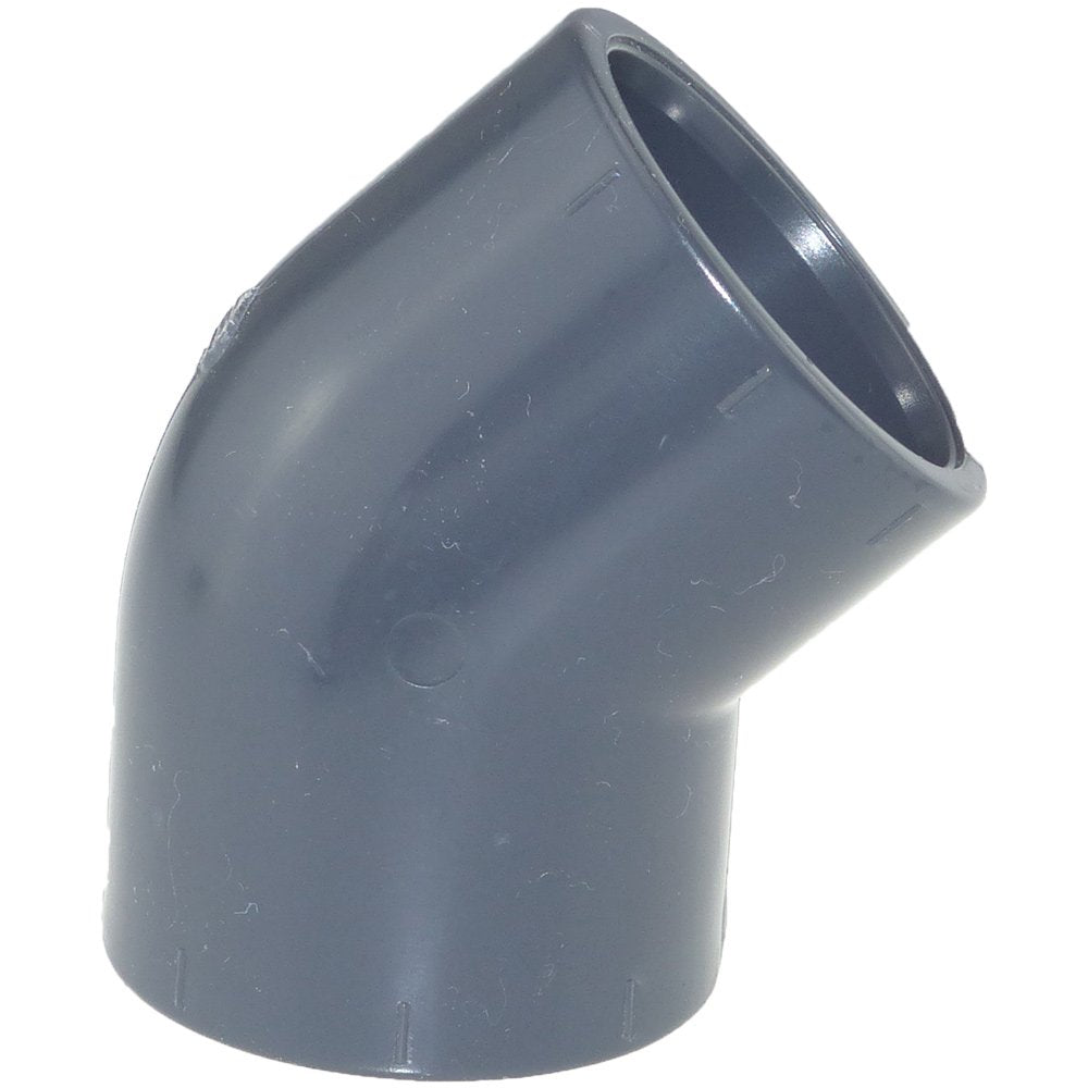 PVC WINKEL 45º 10-160mm  10-16 bar Druck