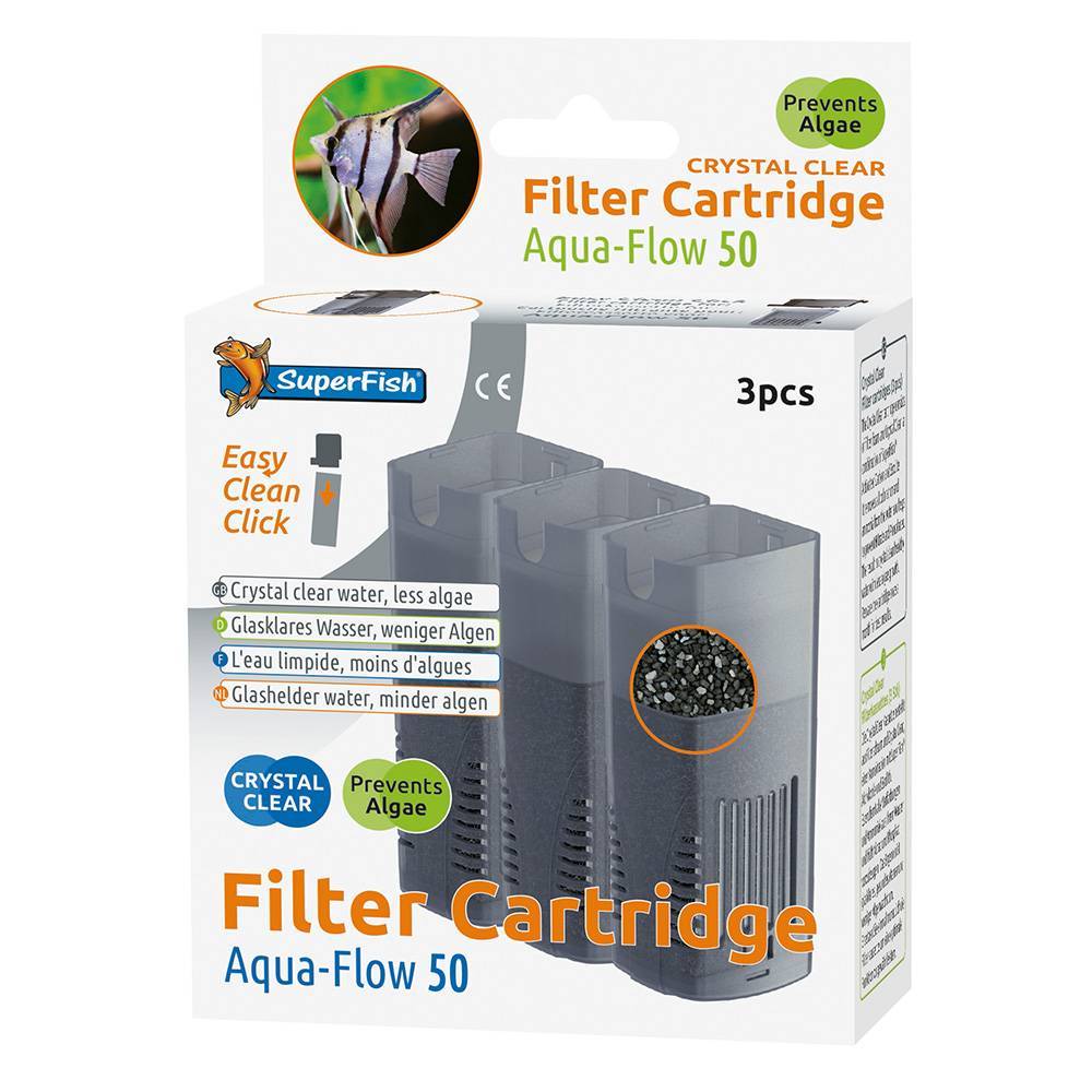 3 Stück Superfish Aquaflow 50 Crystal Clear