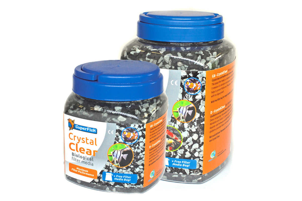2 Liter SuperFish Crystal Clear Media Filtermaterial für klares Aquarium Wasser