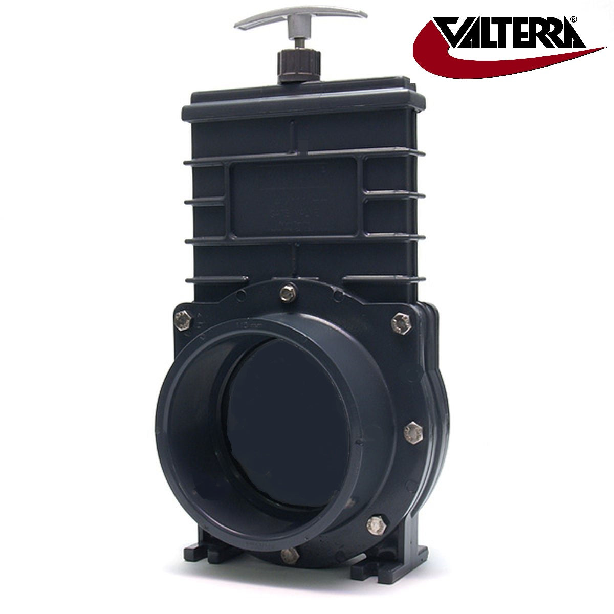Valterra Zugschieber 110mm mit V2A Spindel und Schrauben.Kunstoffplatte